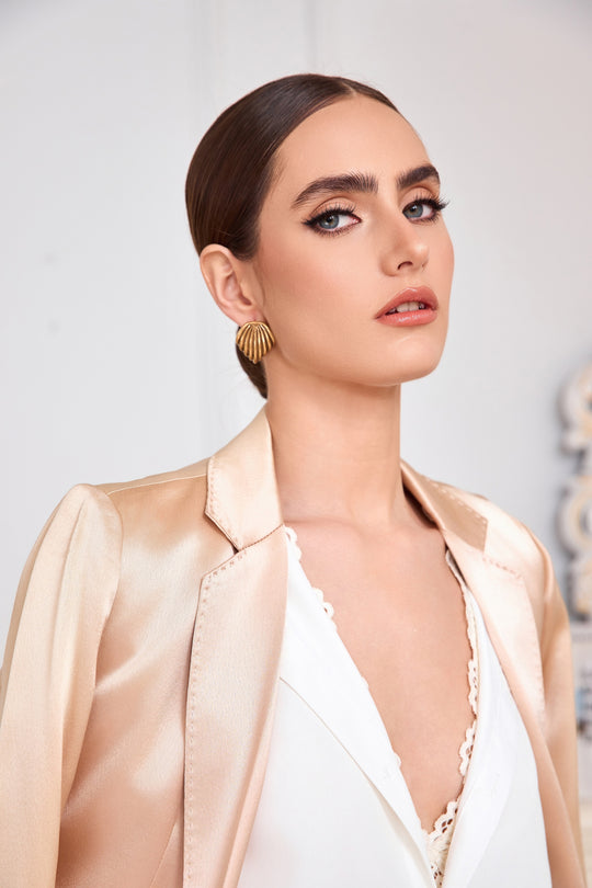 Classic copper alloy earrings