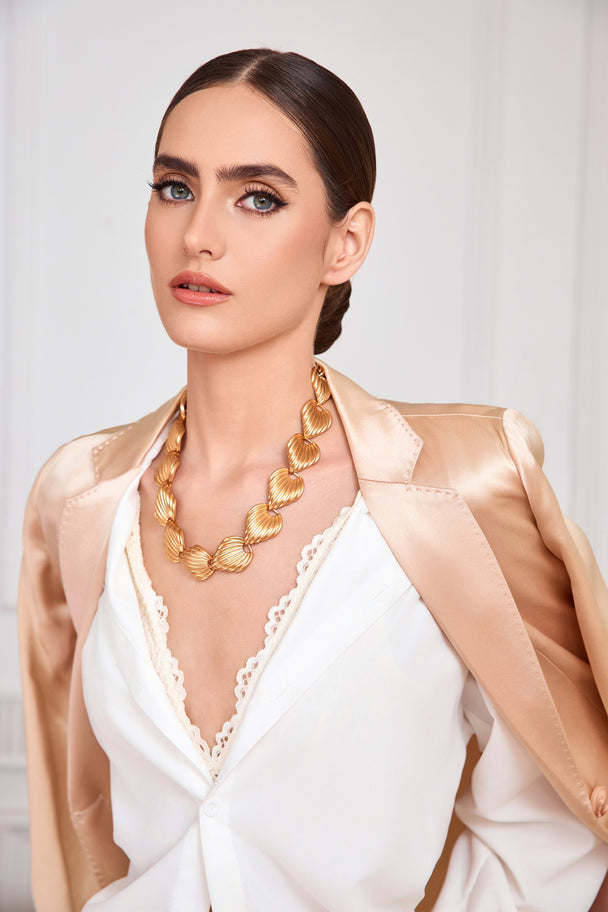 Minimalist copper alloy necklace