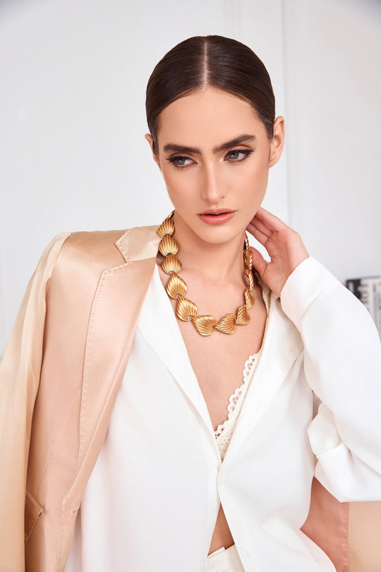 Minimalist copper alloy necklace