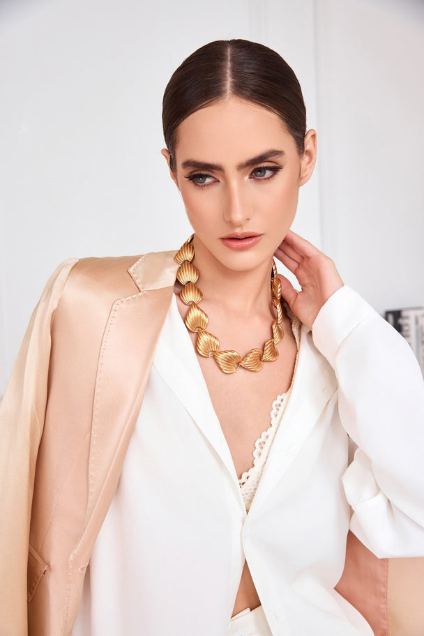 Minimalist copper alloy necklace