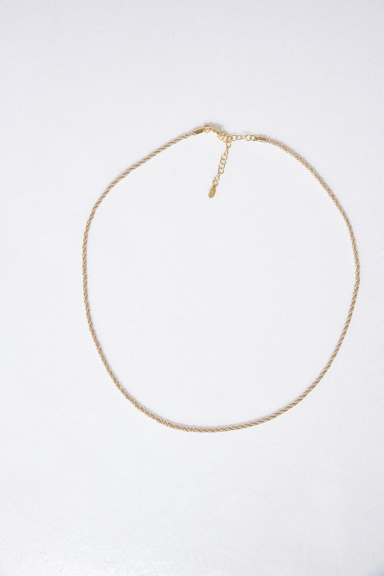 3mm gold-plated chain necklace