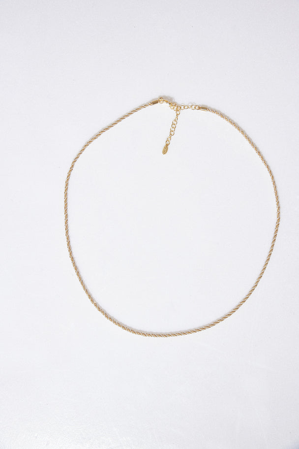 3mm gold-plated chain necklace