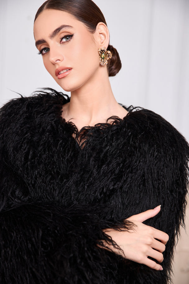 Vintage floral stud earrings