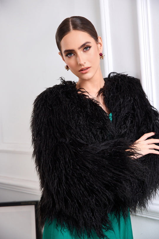 Stud earrings with rhinestone, natural stone, and glass pearl